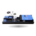 Angled view of Exotronic pre-wired Victron board featuring MultiPlus-II and DC charging components