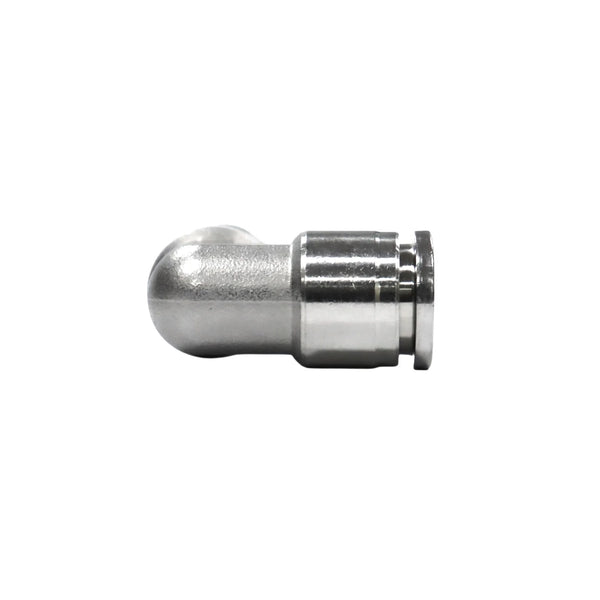 Exotronic 10mm OD 304 Stainless Steel PTFE Tube Elbow