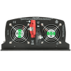 Rear panel of 12V inverter with dual cooling fans and DC input terminals