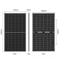 Risen 475W N-Type TOPCon Bifacial Black Fixed Solar Panel