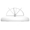 Side profile of white gateway router showing the wire antenna structure