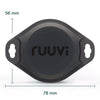 Diagram showing dimensions of the RuuviTag Pro sensor measuring 78 mm wide and 56 mm high