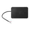 Top-down view of black 15W waterproof wireless charger with power lead