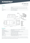 Installation and environmental specification drawing for Scanstrut ATMOS air pump station