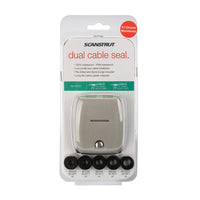 Retail packaging for Scanstrut grey horizontal double cable seal