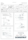 Scanstrut DS-H10 installation instructions showing parts list and assembly steps
