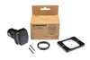 Complete kit including USB-C socket, surface bezel, mounting hardware and box