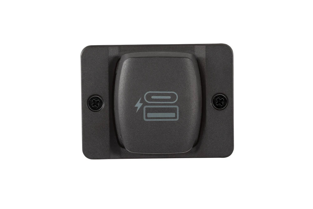 Closed Scanstrut Flip Pro Plus USB socket with front-mount bezel