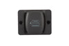 Closed Scanstrut Flip Pro Plus USB socket with front-mount bezel