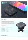 Product overview and specification chart for the 15W Qi2 charger