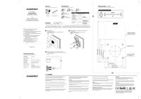 Installation instructions and drilling template for the USB-C socket