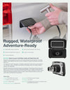 Scanstrut Ventura water outlet features and technical specifications infographic