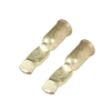 Two silver-plated 0 AWG crimp contacts stamped with Anderson logo