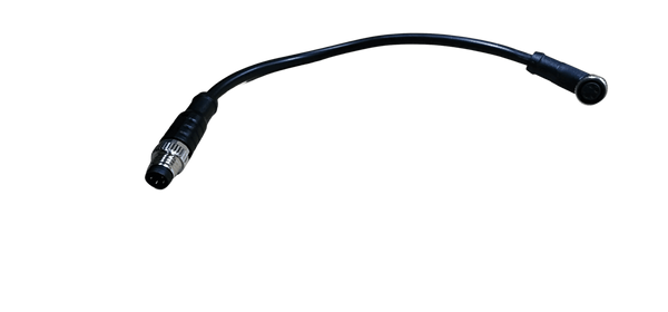 Simarine Pico screen data cable with straight and right angle connectors on white background