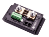 Simarine SC303 300A active digital battery shunt showing terminal bolts and sensor ports