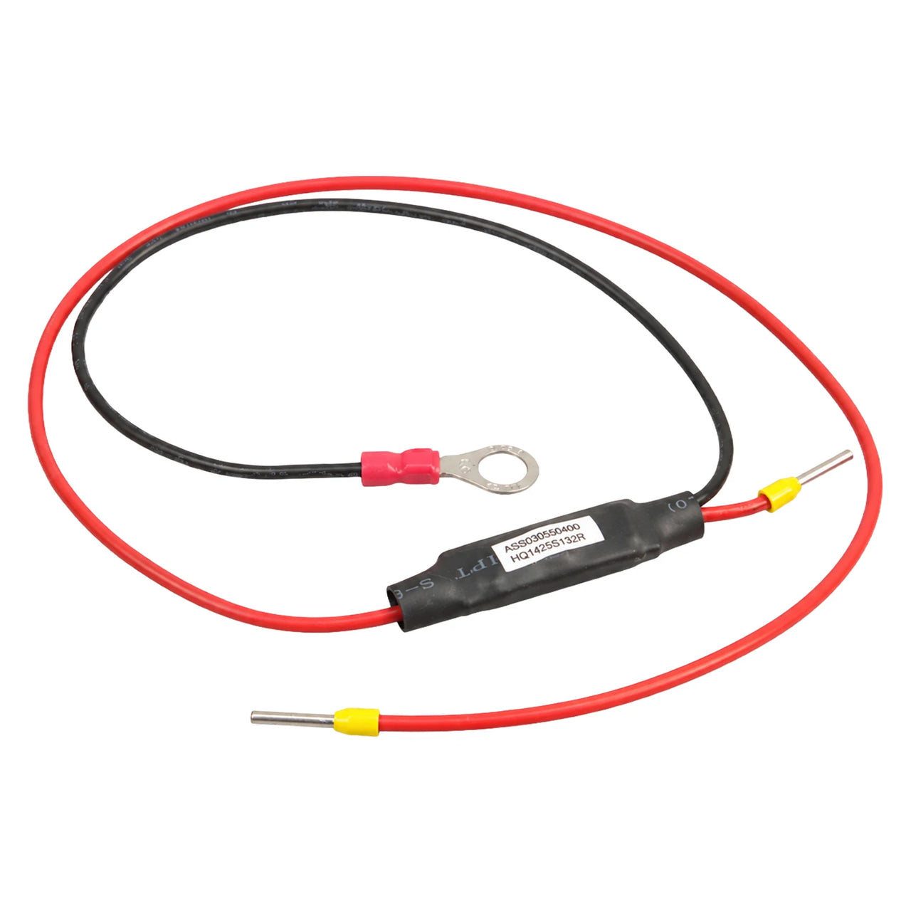 Angled view of the Skylla-i remote cable highlighting wire terminations and the inline housing