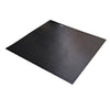 Angled view showing the thin profile of a black flexible solar panel