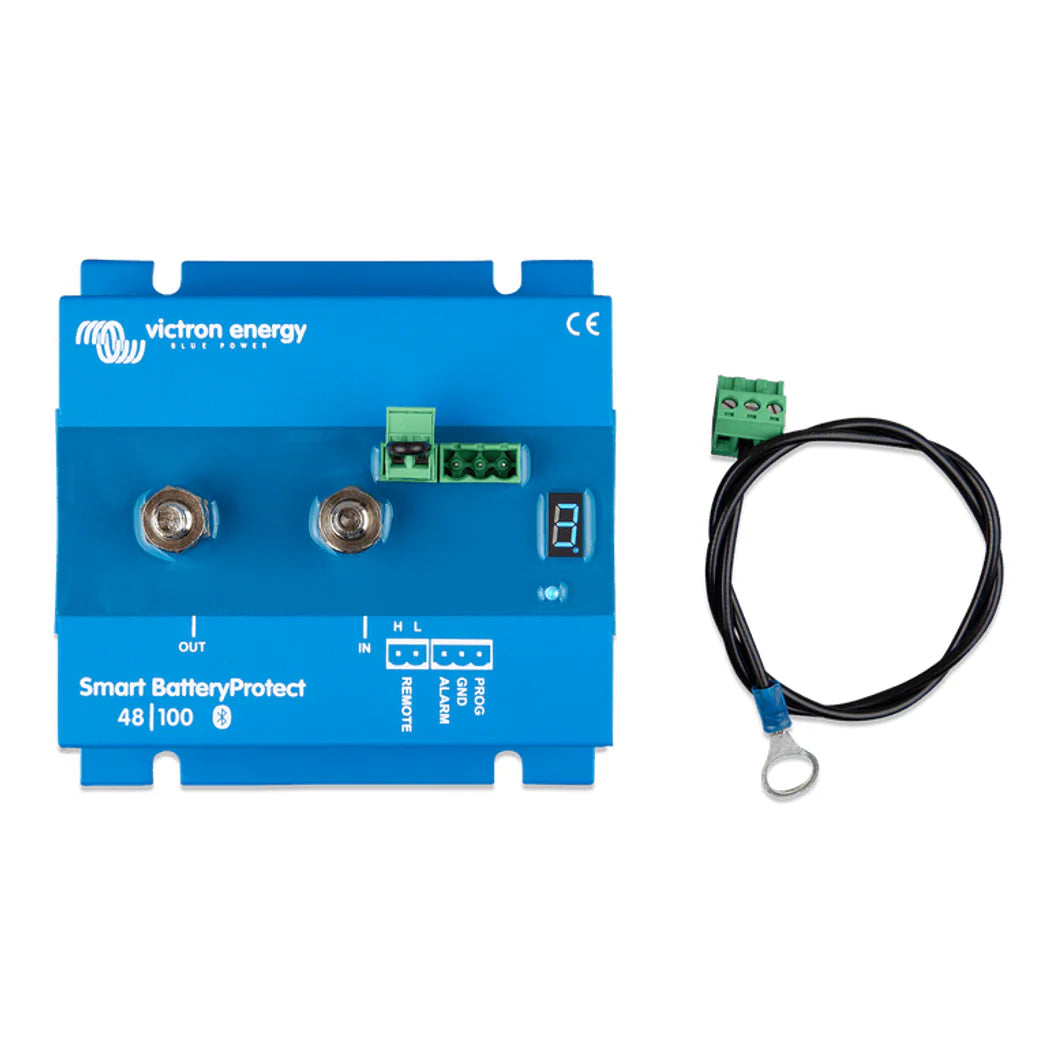 Victron 48V 100A Smart BatteryProtect with M8 terminals and programming display