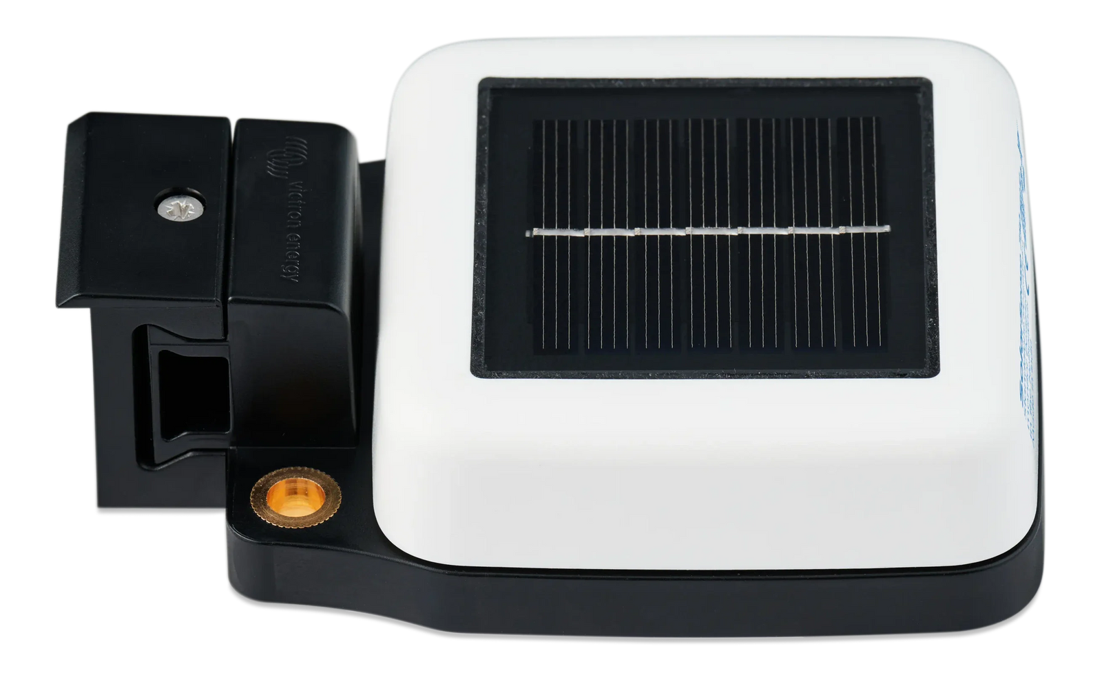 Perspective view of SolarSense 750 monitor showing durable white and black casing