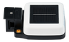 Perspective view of SolarSense 750 monitor showing durable white and black casing