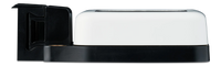 Side view of solar monitor highlighting slim 32mm profile and mounting bracket