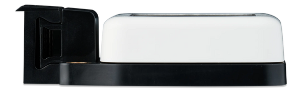 Side view of solar monitor highlighting slim 32mm profile and mounting bracket