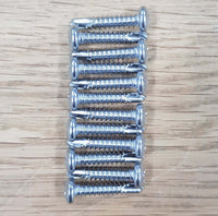 Set of stainless steel self-tapping screws included for securing solar panels to brackets