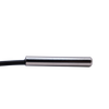 Close-up of 6mm stainless steel temperature sensor probe tip