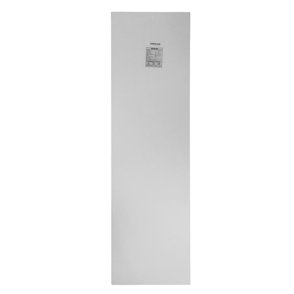 Rear view of Sunman 100W solar panel featuring a clean white backsheet and technical specification label