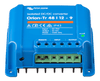 Bottom angled view of Victron isolated converter showing wiring terminal block and cooling fins