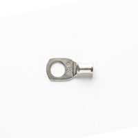 Top-down view of 10mm² M10 copper lug with size identification markings