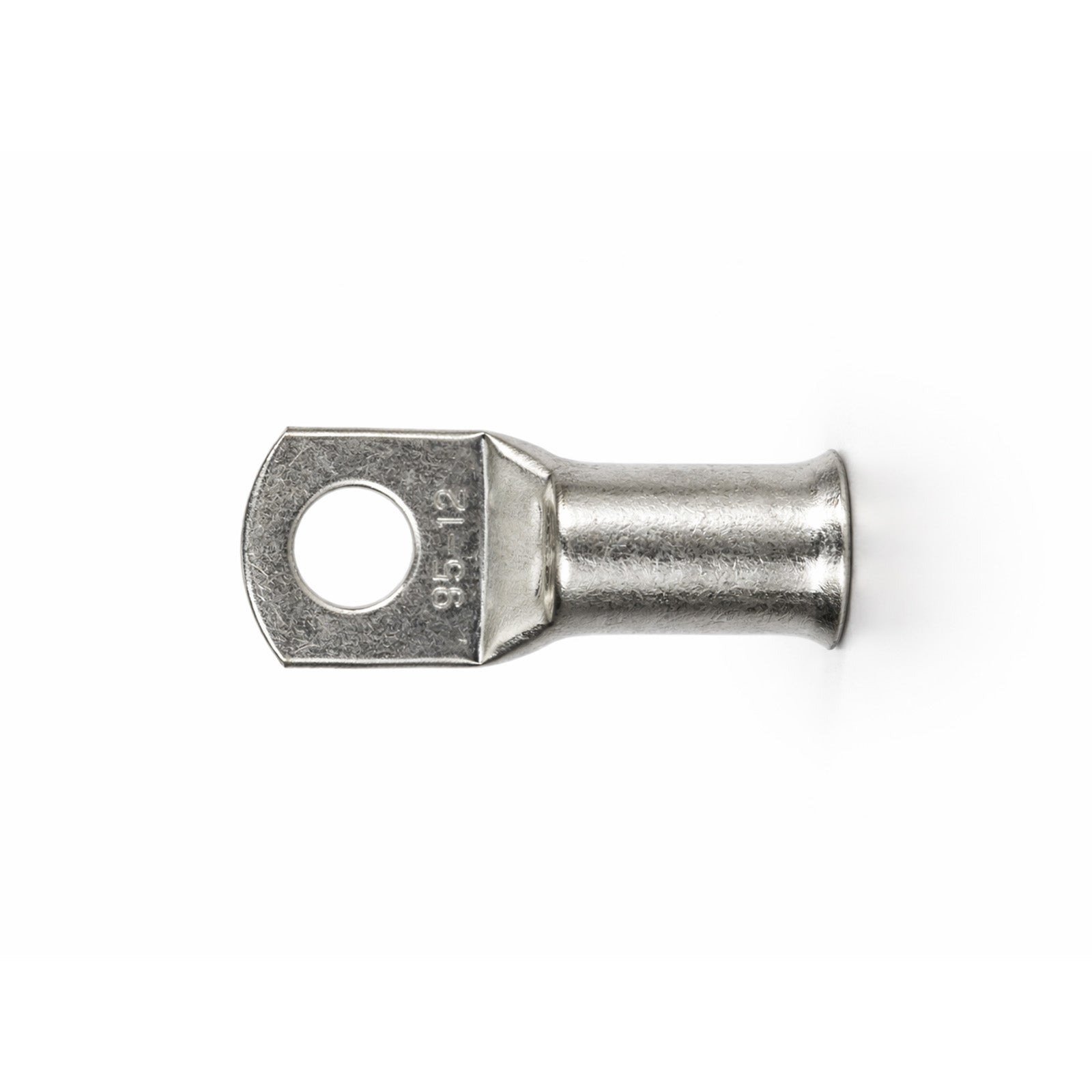 Top-down view of 95mm² M12 copper lug with size identification markings