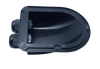 Underside of entry cover displaying perimeter bonding flange and internal locking nuts