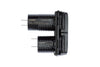 Side profile of Scanstrut power socket showing technical specifications and rear terminals