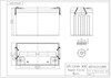Technical dimensional drawing of Victron 12V 125Ah AGM battery in millimetres