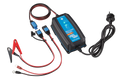 Victron 12V 15A Blue Smart IP65 battery charger with AU NZ plug, alligator clips and ring terminal leads