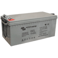Victron 12V 220Ah gel deep cycle battery with grey casing and integrated rope carry handles