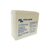 Three-quarter view of a white Victron 12V 25Ah AGM Super Cycle deep cycle battery