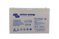 Victron 12V 38Ah AGM Super Cycle battery showing front label with specifications and top terminals
