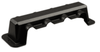 Black ABS protective cover for the Victron 250A busbar shown from an isometric angle