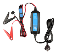 Victron Blue Smart IP65 6V and 12V 1.1A battery charger with battery clamps and AU plug