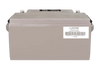 Rear identification label of Victron 90Ah gel battery with SKU barcode