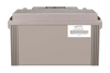 Rear view of the Victron AGM battery casing featuring product barcode and serial information sticker