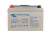 Victron 125Ah AGM battery with red and black protective terminal covers