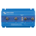 Front view of blue Victron Argodiode 140-3AC battery isolator showing M8 studs and energize terminals
