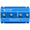 Front view of blue Victron Argodiode 180A battery isolator with four M8 studs and central spade terminals
