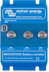 Victron Argodiode 80A battery isolator with blue finned heat sink and three M6 threaded studs