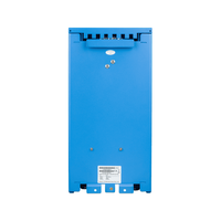 Rear view of the autotransformer with technical specification label and mounting brackets