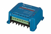 Perspective view of the Victron Battery Balancer showcasing mounting points and finish