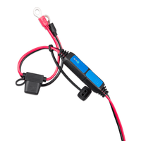 Battery indicator cable with M8 eyelets, inline 30A ATO fuse and LED status module